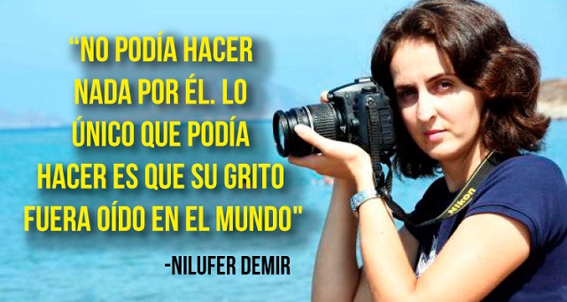 La valiente periodista, Nilufer Demir es la autora de la foto
